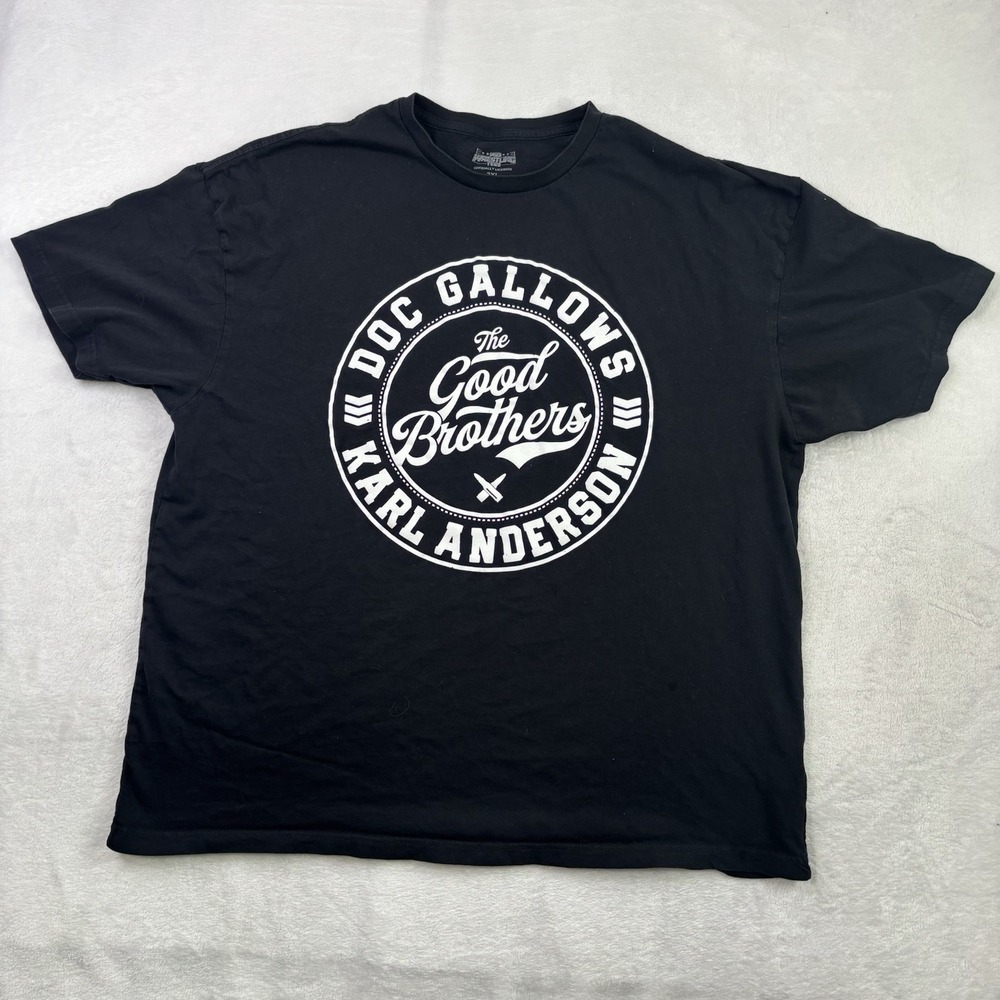 Pro Wrestling Tees Doc Gallows Karl Anderson Black SS Graphic Shirt Men's 2XL